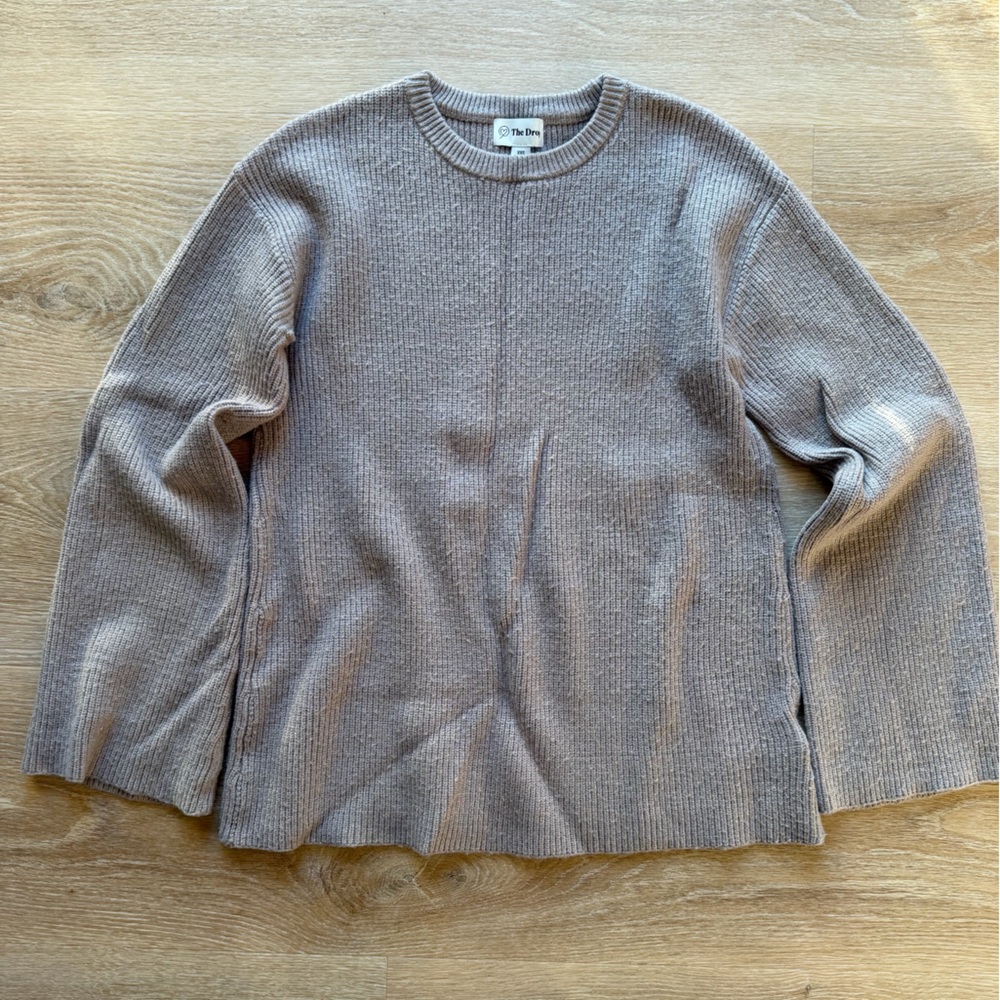 Cozy Beige Crew Neck Sweater